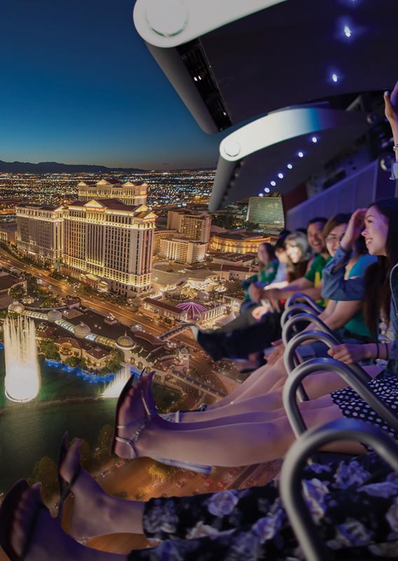 FlyOver Las Vegas riders enjoy the sights above iconic Vegas sights